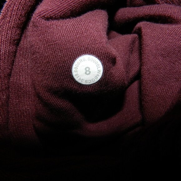 Lululemon Radiant Jacket II Zip Front Cotton Jacket Cassis Size 8 - Picture 16 of 16